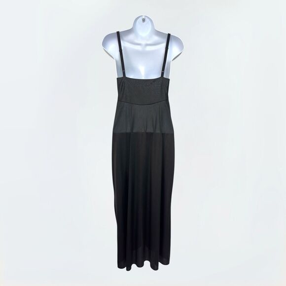 Vintage Glydons Maxi Slip Dress Womens 32 USA Hollywood Babydoll Goth Witchy Y2K - Picture 9 of 16